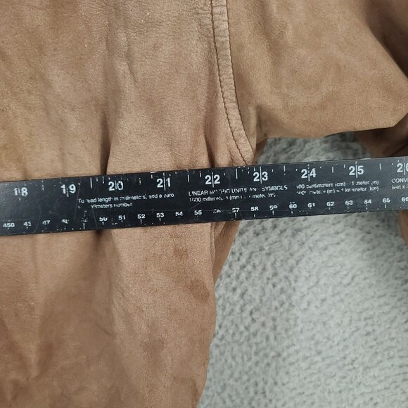 International Leather Collection Jacket Mens Medium Brown Bomber Full Zip - Picture 10 of 13